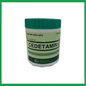 Cedetamin Xd kháng viêm, giảm dị ứng (hộp 500 viên)