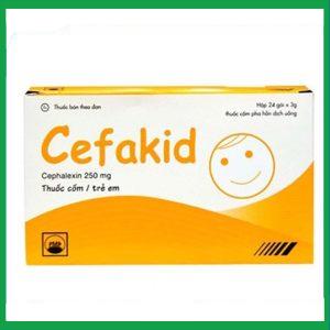 Thuốc cốm Cefakid 250mg điều trị nhiễm khuẩn (24 gói x 3g)