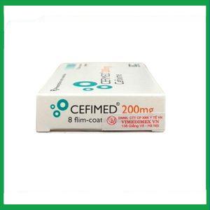Nhà Thuốc Tiến Thành - Thuốc Cefimed 200mg điều trị viêm phế quản, giãn phế quản nhiễm khuẩn (2 vỉ x 4 viên) 2 Nhà Thuốc Tiến Thành - Cefimed 3