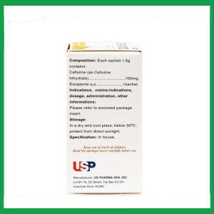 Nhà Thuốc Tiến Thành - Bột pha hỗn dịch uống Cefixim 100 USP điều trị nhiễm khuẩn (10 gói x 1.5g) 2 Nhà Thuốc Tiến Thành - Cefixim 3