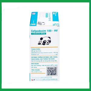 Nhà Thuốc Tiến Thành - Bột pha hỗn dịch uống Cefpodoxim 100-HV điều trị nhiễm khuẩn (10 gói x 3g) 1 Nhà Thuốc Tiến Thành - Cefpodoxim 2