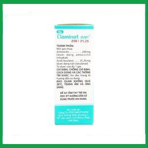 Nhà Thuốc Tiến Thành - Thuốc Claminat IMP 250/31.25 điều trị nhiễm khuẩn (12 gói) 1 Nhà Thuốc Tiến Thành - Claminat 2