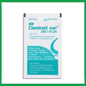 Nhà Thuốc Tiến Thành - Thuốc Claminat IMP 250/31.25 điều trị nhiễm khuẩn (12 gói) 2 Nhà Thuốc Tiến Thành - Claminat 3