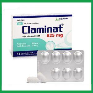 Thuốc Claminat 625mg điều trị nhiễm trùng (2 vỉ x 7 viên)