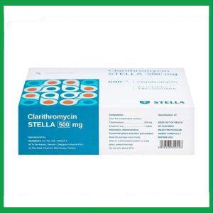 Nhà Thuốc Tiến Thành - Thuốc Clarithromycin Stella 500mg điều trị nhiễm trùng (4 vỉ x 7 viên) 1 Nhà Thuốc Tiến Thành - Clarithromycin 500mg 2