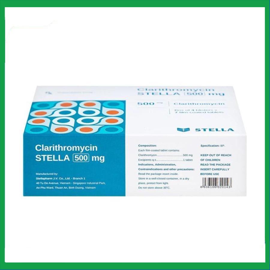 Clarithromycin-500mg-2.jpg Nhà Thuốc Tiến Thành - Clarithromycin 500mg 2