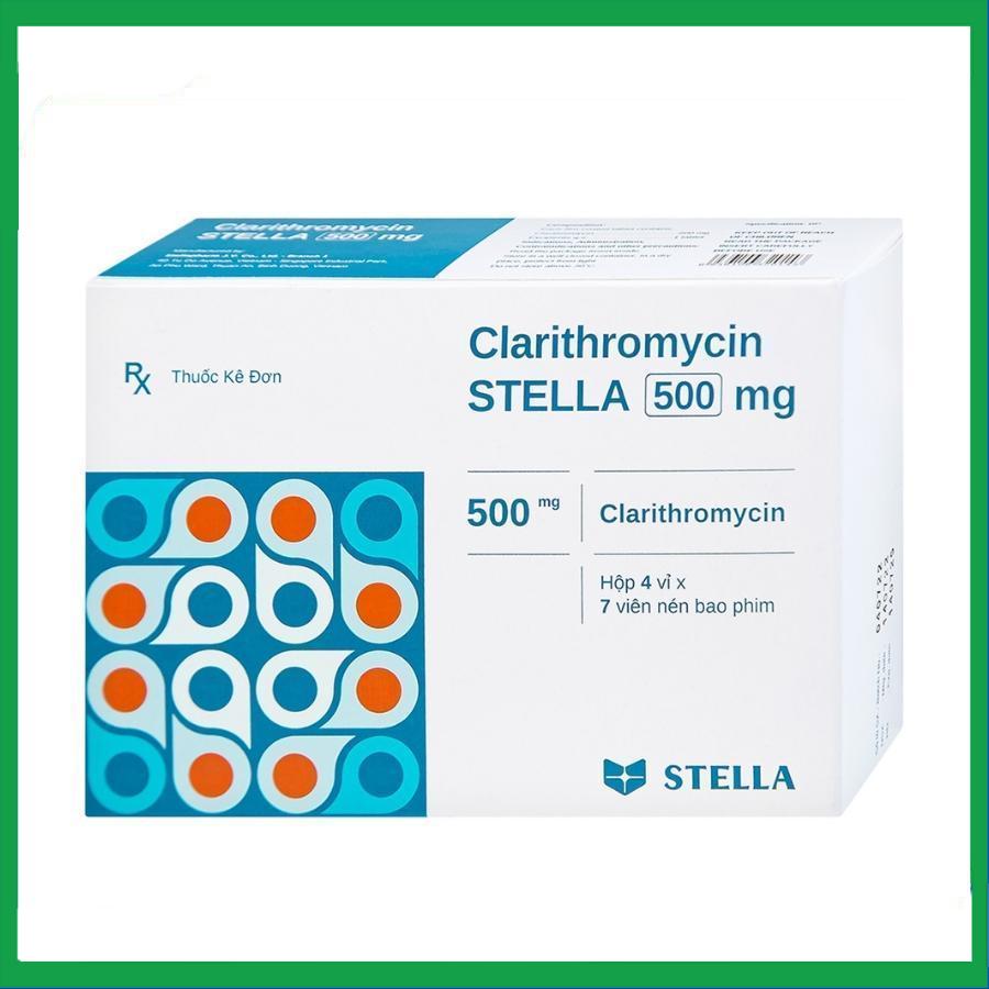 Clarithromycin-500mg.jpg Nhà Thuốc Tiến Thành - Clarithromycin 500mg