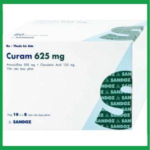 Thuốc Curam 625Mg Sandoz điều trị nhiễm khuẩn