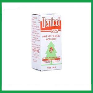 Dung dịch rơ miệng Denicol 20% Sagopha điều trị tưa lưỡi, lở miệng, sưng lợi (15ml)