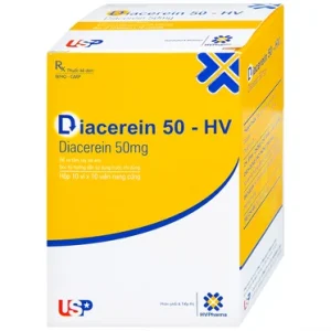 Thuốc Diacerein 50 - HV USP điều trị các bệnh thoái hóa khớp (10 vỉ x 10 viên)