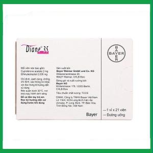 Nhà Thuốc Tiến Thành - Thuốc Diane 35 Bayer điều trị mụn trứng cá mức độ vừa đến nặng (1 vỉ x 21 viên) 1 Nhà Thuốc Tiến Thành - Diane 35 2