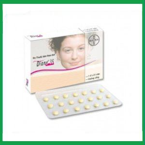 Thuốc Diane 35 Bayer điều trị mụn trứng cá mức độ vừa đến nặng (1 vỉ x 21 viên)