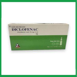 Thuốc tiêm Diclofenac 75mg/3ml Vinphaco (H/10 ống) trị viêm khớp