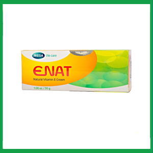 Kem dưỡng da Enat Natural Vitamin E Cream giữ ẩm, mờ vết nhăn, sẹo thâm trên da (30g)