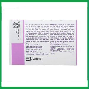 Nhà Thuốc Tiến Thành - Thuốc tránh thai hằng ngày Estraceptin Abbott (1 vỉ x 28 viên) 2 Nhà Thuốc Tiến Thành - Estraceptin 2