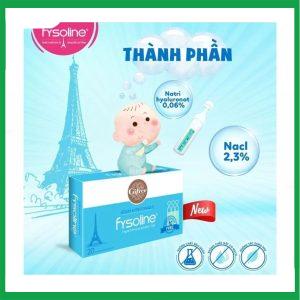 Nhà Thuốc Tiến Thành - Dung dịch nước muối ưu trương Fysoline xanh 5ml giảm ngạt mũi, khô mũi (20 ống) 1 Nhà Thuốc Tiến Thành - Fysoline xanh3
