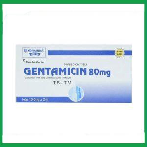 Dung dịch tiêm Gentamicin 80mg HDPharma điều trị nhiễm khuẩn nặng (10 ống x 2ml)