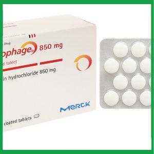 Nhà Thuốc Tiến Thành - Thuốc Glucophage 850mg Merck điều trị đái tháo đường tuýp 2 (5 vỉ x 20 viên) 1 Nhà Thuốc Tiến Thành - Glucophage 850mg 1