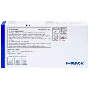 Nhà Thuốc Tiến Thành - Glucovance 500mg 2.5 mg 1