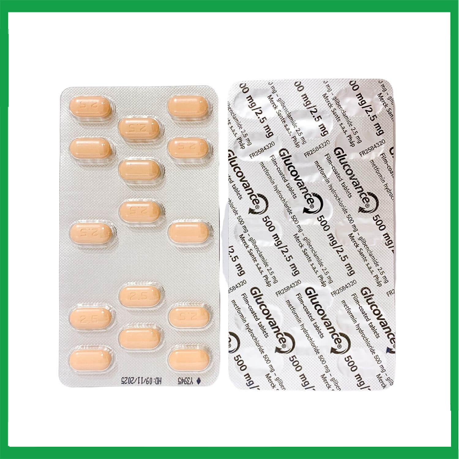 Glucovance-500mg-2.5-mg-4.jpg Nhà Thuốc Tiến Thành - Glucovance 500mg 2.5 mg 4