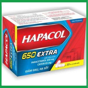 Thuốc Hapacol 650 Extra DHG điều trị đau đầu, đau nửa đầu