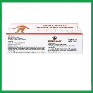 Nhà Thuốc Tiến Thành - Viên uống Hoạt Huyết Minh Não Khang hỗ trợ hoạt huyết, giảm đau đầu, chóng mặt, mất ngủ (3 vỉ x 10 viên) 3 Nhà Thuốc Tiến Thành - Hoat Huyet Minh Nao Khang 3