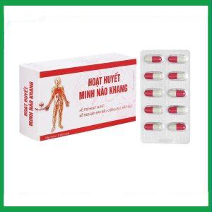 Viên uống Hoạt Huyết Minh Não Khang hỗ trợ hoạt huyết, giảm đau đầu, chóng mặt, mất ngủ (3 vỉ x 10 viên)