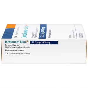 Nhà Thuốc Tiến Thành - Viên nén Jardiance Duo 12.5mg/1000mg điều trị đái tháo đường tuýp 2 (3 vỉ x 10 viên) 1 Nhà Thuốc Tiến Thành - Jardiance Duo 12.5mg 1000mg 1