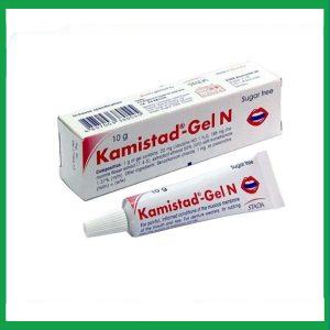 Nhũ tương Kamistad-Gel N Stada điều trị viêm, đau ở niêm mạc miệng và môi (10g)