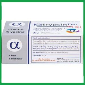 Nhà Thuốc Tiến Thành - Viên nén Katrypsin Fort 8400IU điều trị phù nề sau chấn thương, sau mổ 3 Nhà Thuốc Tiến Thành - Katrypsin1