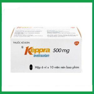 Viên nén Keppra 500mg điều trị các cơn động kinh cục bộ (6 vỉ x 10 viên)