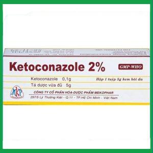 Kem bôi da Ketoconazole 2% Mekophar điều trị nấm ở da và niêm mạc ( Tuýp 5g)