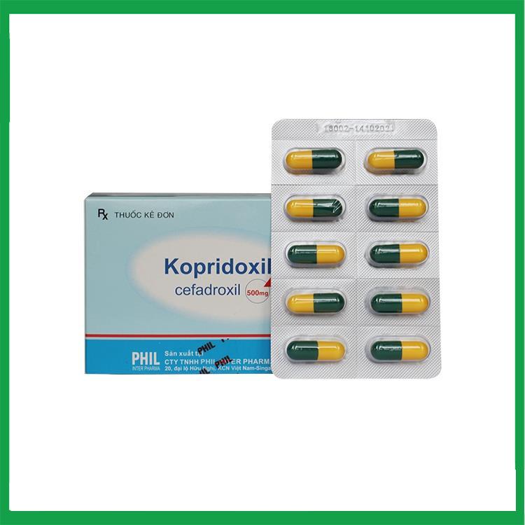 Kopridoxil-Cefadroxil-500mg.jpg Nhà Thuốc Tiến Thành - Kopridoxil Cefadroxil 500mg