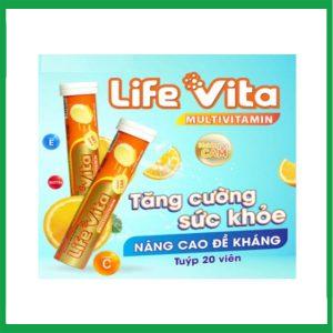 Nhà Thuốc Tiến Thành - Sủi Life Vita Multivitamin hương cam tuýp 20 viên Trường Thọ 1 Nhà Thuốc Tiến Thành - Life Vita Multivitamin 2