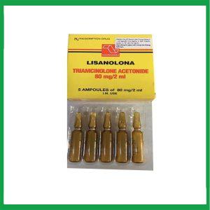 Nhà Thuốc Tiến Thành - Thuốc tiêm Lisanolona 80mg/2ml Lisapharma điều trị dị ứng, hen suyễn, viêm mũi dị ứng (5 ống) 1 Nhà Thuốc Tiến Thành - Lisanolona 2