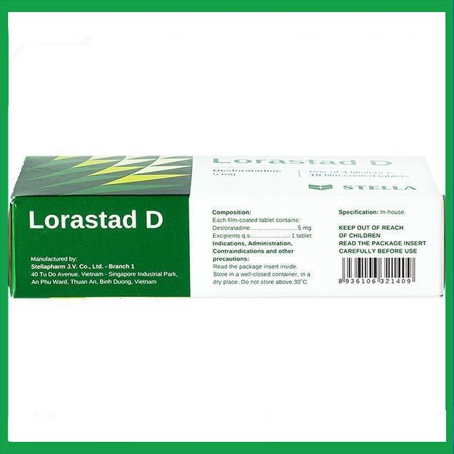 Lorastad-D-5mg-2.jpg Nhà Thuốc Tiến Thành - Lorastad D 5mg 2