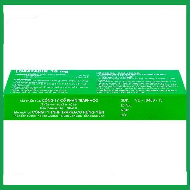 Loratadin-10mg-Traphaco-2.jpg Nhà Thuốc Tiến Thành - Loratadin 10mg Traphaco 2