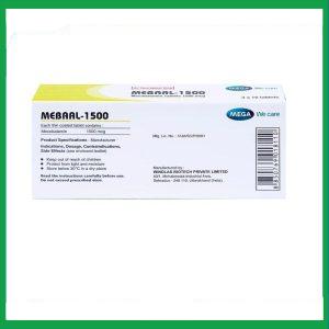 Nhà Thuốc Tiến Thành - Viên nén Mebaal-1500 MEGA We Care điều trị các bệnh lý thần kinh ngoại biên (3 vỉ x 10 viên) 2 Nhà Thuốc Tiến Thành - Mebaal 1500 2