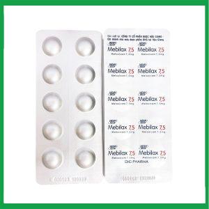 Nhà Thuốc Tiến Thành - Viên nén Mebilax 7,5 DHG Pharma điều trị viêm đau cơ xương khớp (2 vỉ x 10 viên) 2 Nhà Thuốc Tiến Thành - Mebilax 75 DHG 3