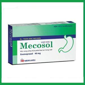 Viên nang cứng Mecosol 40mg điều trị bệnh trào ngược - dạ dày, thực quản (1 vỉ x 10 viên)