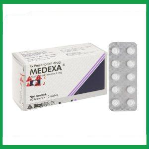 Viên nén Medexa 4mg chống viêm, giảm viêm khớp dạng thấp (10 vỉ x 10 viên)