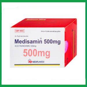 Medisamin 500mg trị và phòng ngừa chảy máu (10 vỉ x 10 viên)