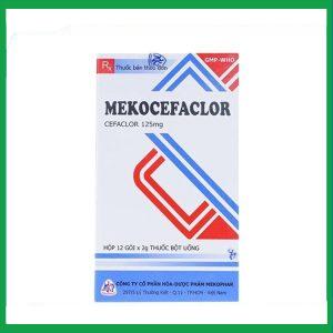 Thuốc bột uống Mekocefaclor 125mg điều trị viêm họng, viêm phế quản (12 gói)