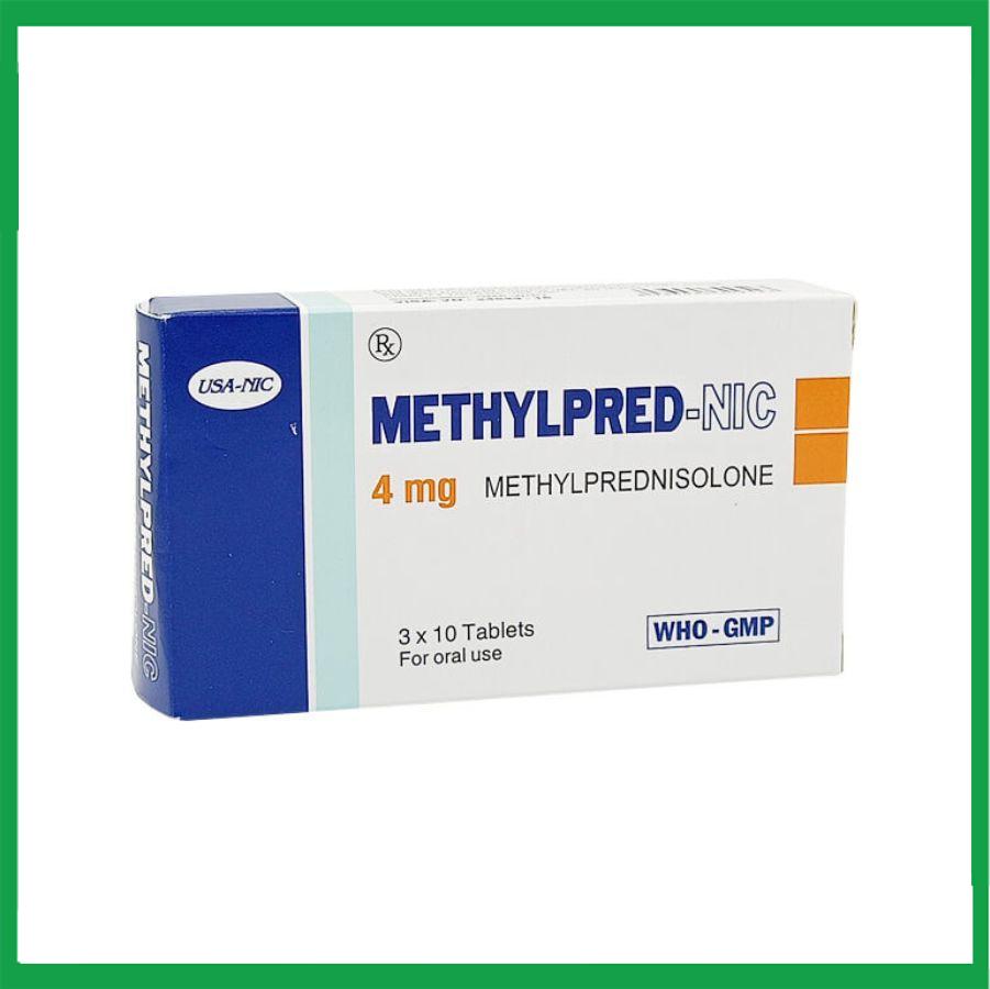 Methylpred-NIC-4mg.jpg Nhà Thuốc Tiến Thành - Methylpred NIC 4mg