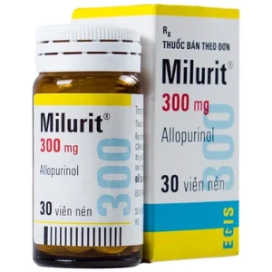Nhà Thuốc Tiến Thành - Viên nén Milurit 300mg Egis Pharma điều trị bệnh gout, phòng ngừa bệnh sỏi axit uric (30 viên) 1 Nhà Thuốc Tiến Thành - Milurit 300mg 2