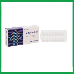 Viên nén Mirastad 30 Stella điều trị trầm cảm, duy trì cân bằng tinh thần (2 vỉ x 14 viên)