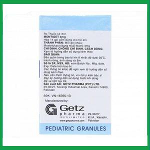 Nhà Thuốc Tiến Thành - Montiget 4mg3