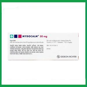 Nhà Thuốc Tiến Thành - Viên nén Mydocalm 50mg điều trị triệu chứng co cứng cơ sau đột quỵ (3 vỉ x 10 viên) 2 Nhà Thuốc Tiến Thành - Mydocalm 50mg 3