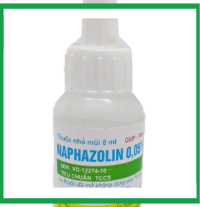 Thuốc nhỏ mũi Naphazolin 0.05% Hanoi pharma điều trị nghẹt mũi, sổ mũi, viêm mũi