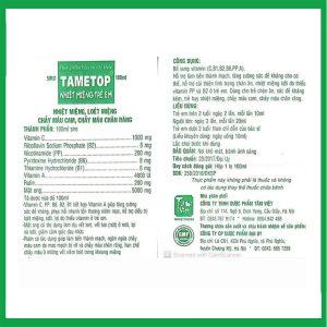Nhà Thuốc Tiến Thành - Viên uống Tametop - Hỗ trợ giảm triệu chứng nhiệt miệng(hộp 30 viên ) 2 Nhà Thuốc Tiến Thành - Nhiet mieng Tametop vi 1